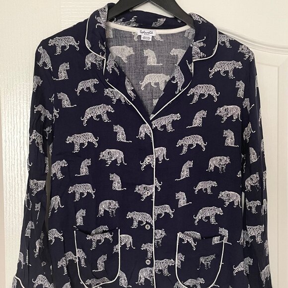 NWOT Splendid Tiger PJ Set Size Small - Picture 3 of 12